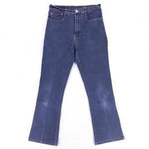 Sand Jeans Denim Cotton Womens SZ XL Blue Straight Stretch VTG Mid Rise 90s